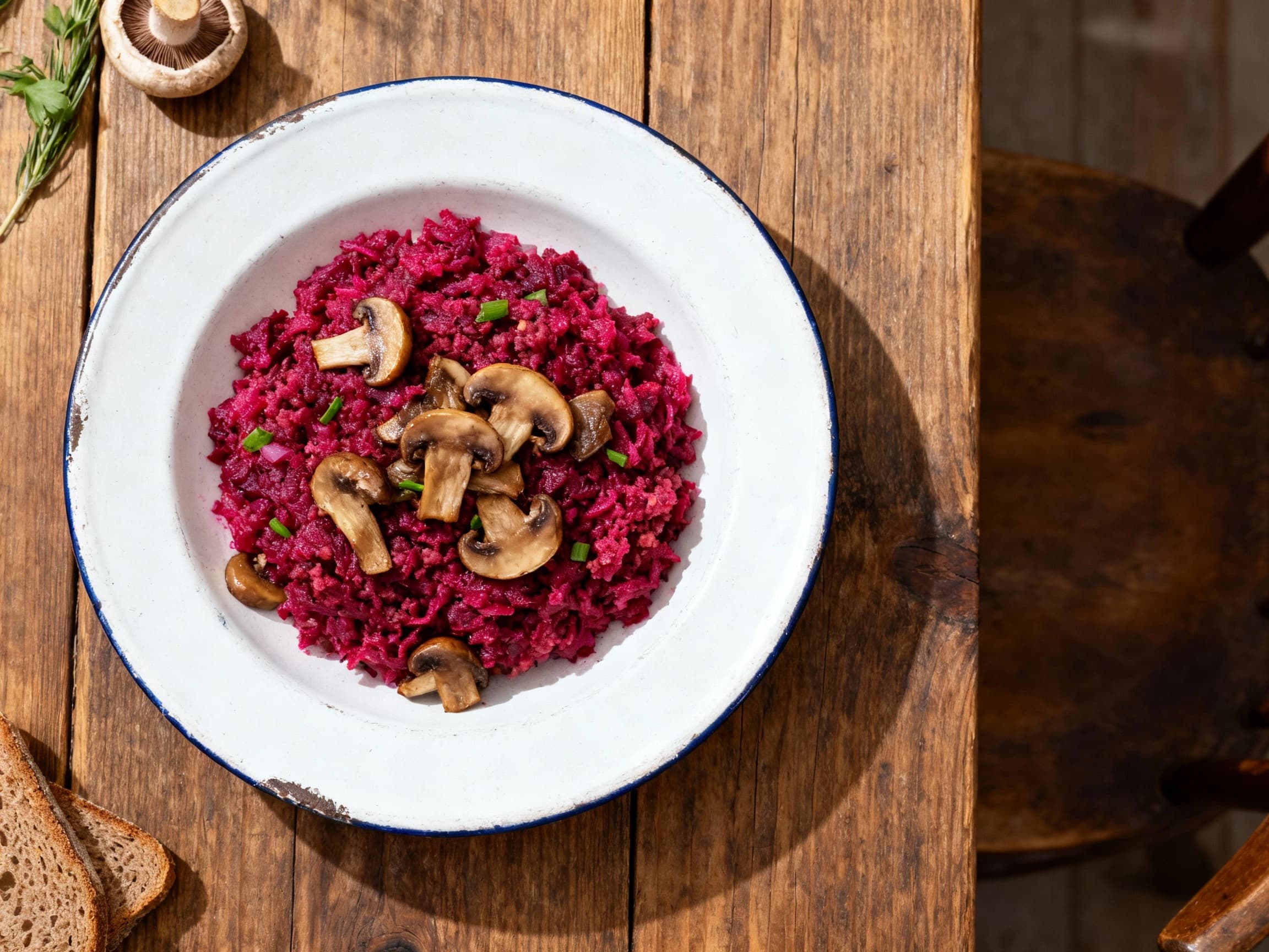 Vegetarian Beetroot & Smoked Mushroom Labskaus