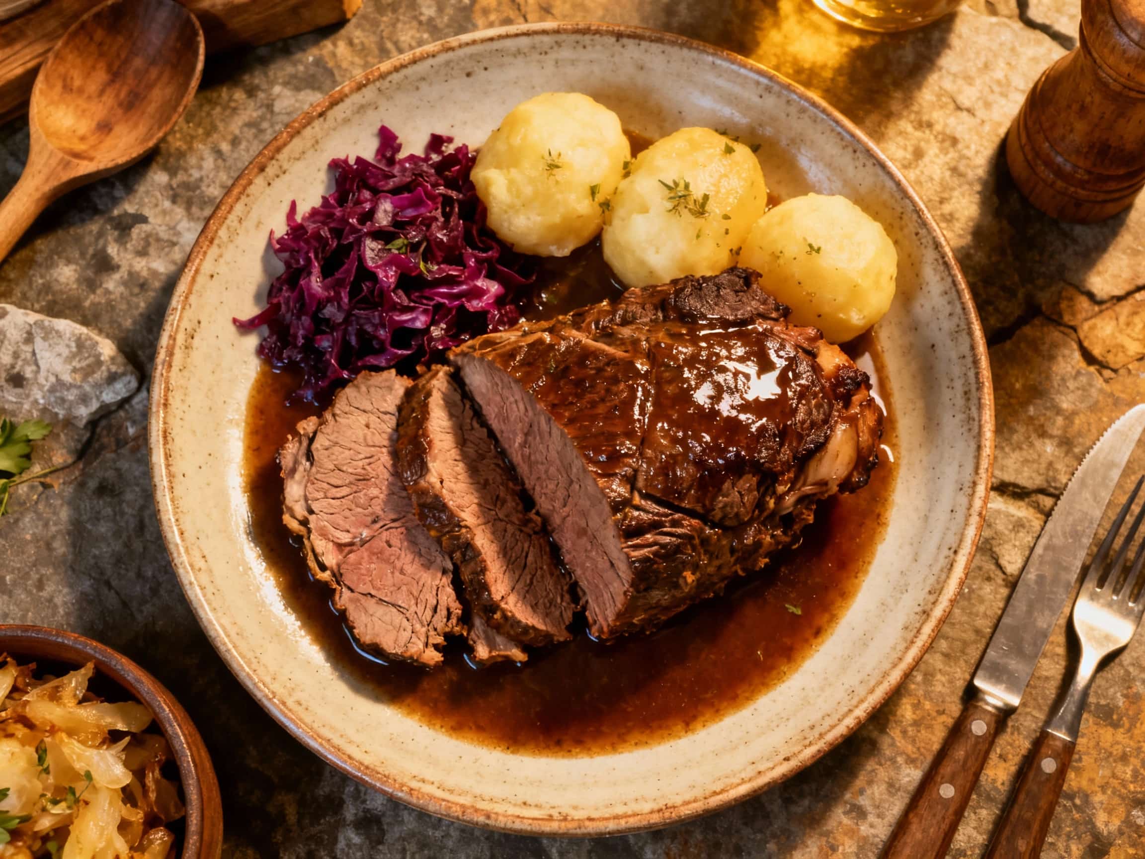 Classic Rheinischer Sauerbraten (marinated pot roast)