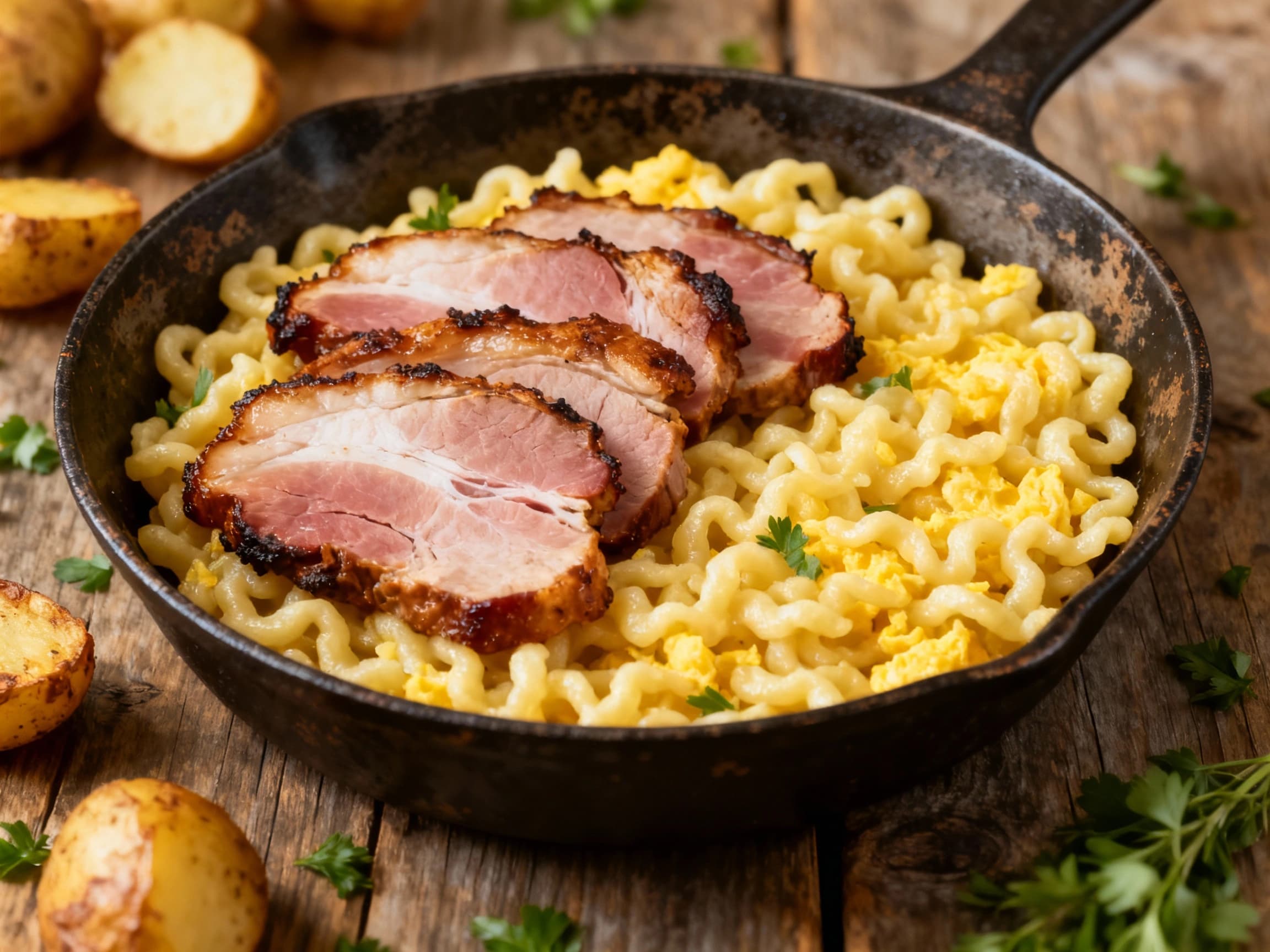 Schwarzwälder Schinken & Spaetzle Skillet (rustic main)