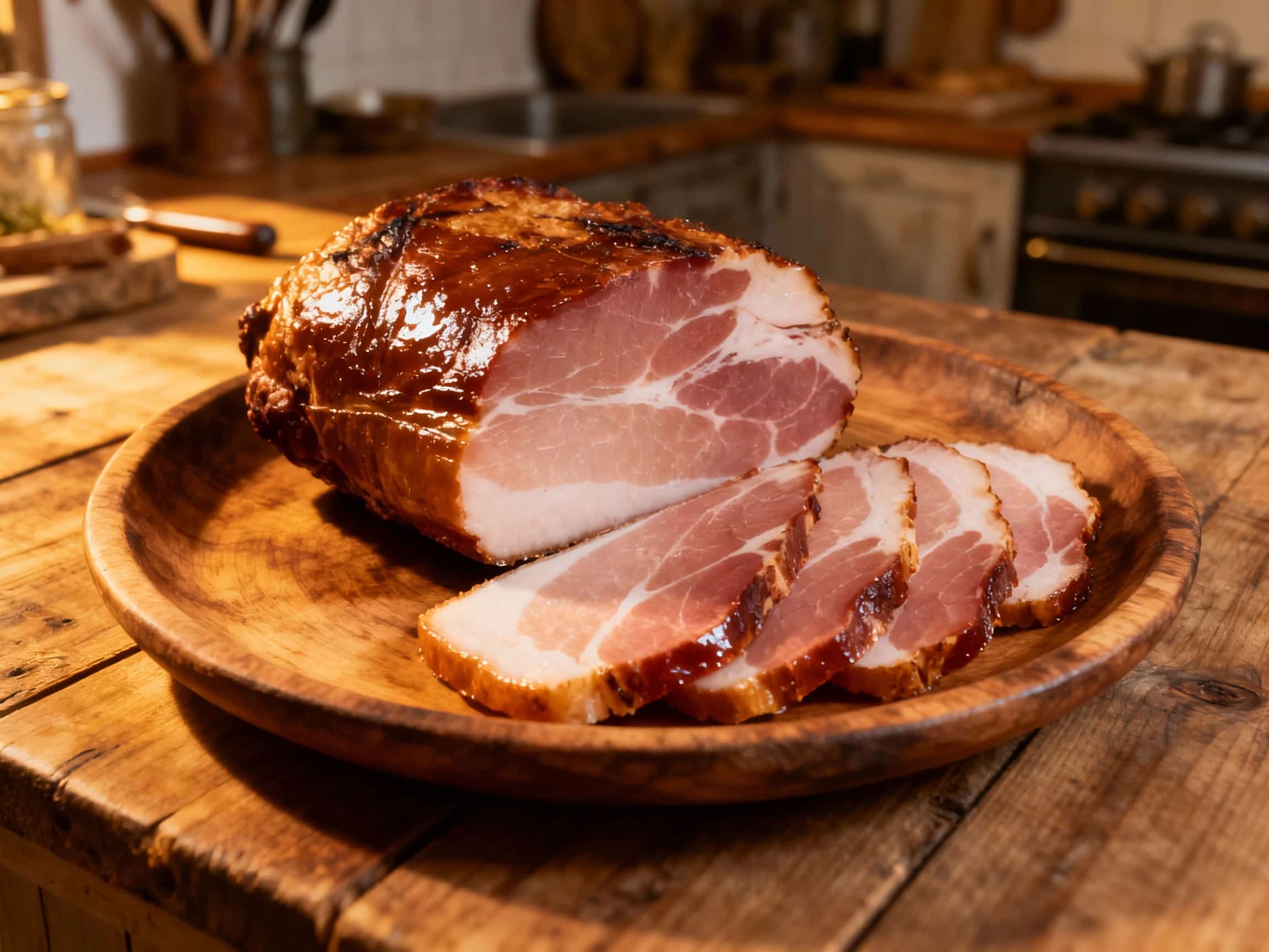 Home-cured Schwarzwalder Schinken (dry-cured smoked ham)