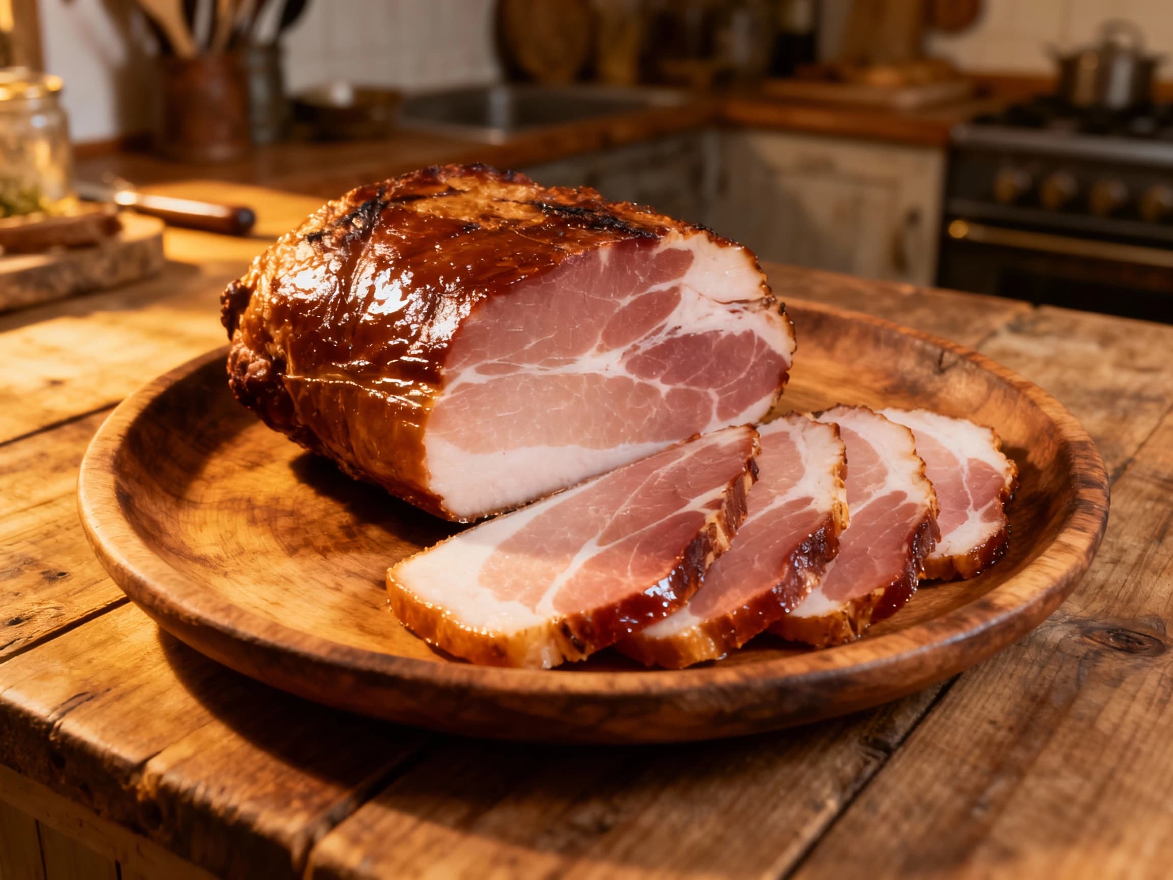Home-cured Schwarzwalder Schinken (dry-cured smoked ham)