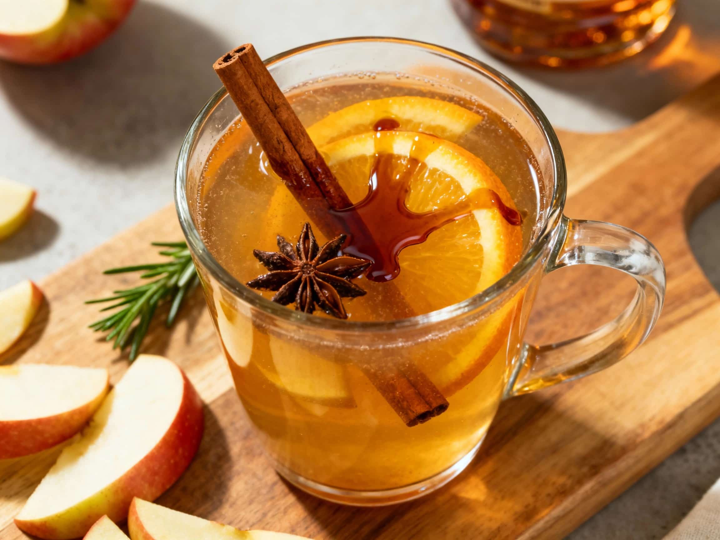 Spiced Apple Cider Punch with Bourbon