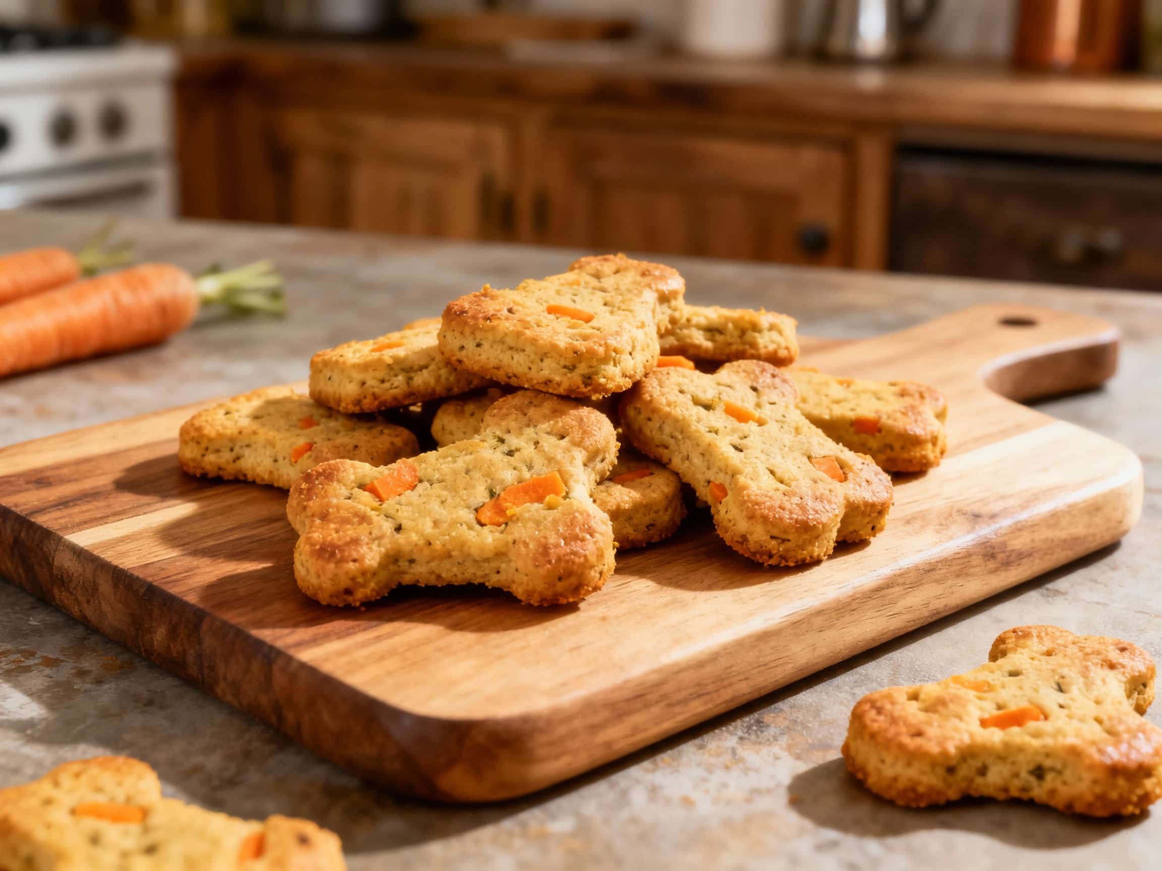 Chicken & Carrot Wholesome Dog Biscuits