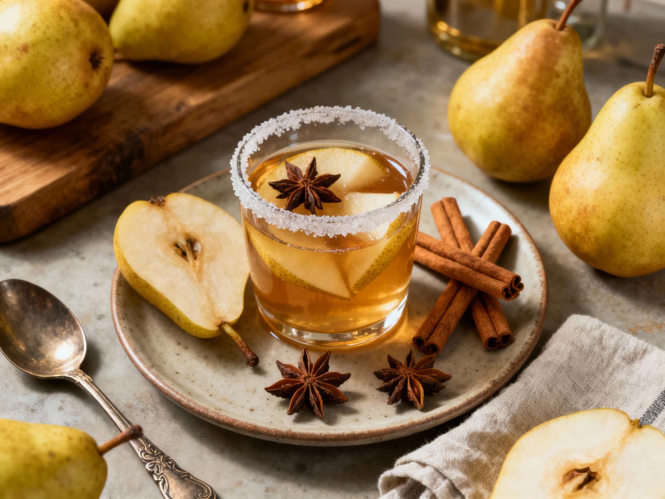 Spiced Pear Winter Liqueur