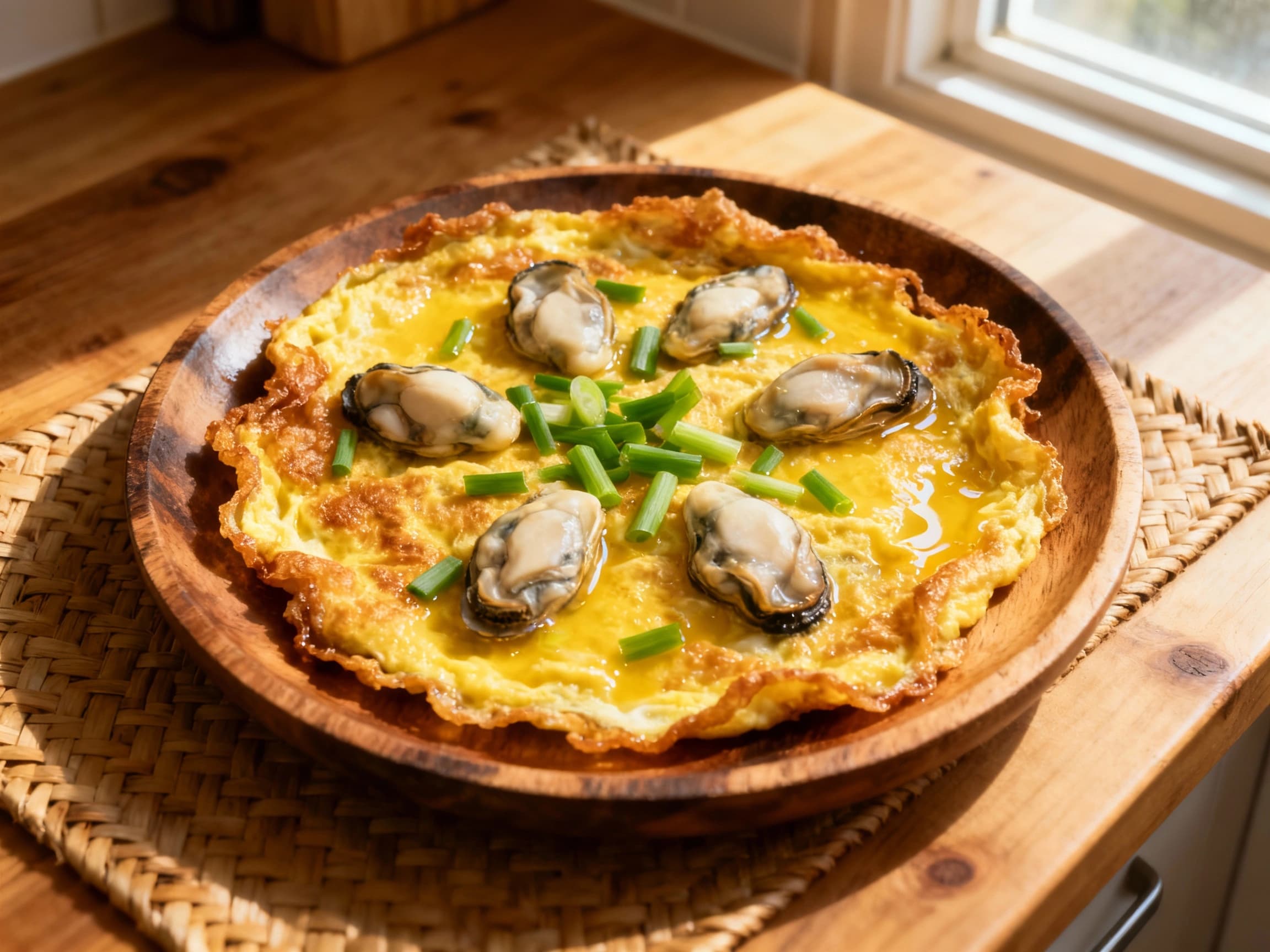 Classic Taiwanese Oyster Omelet