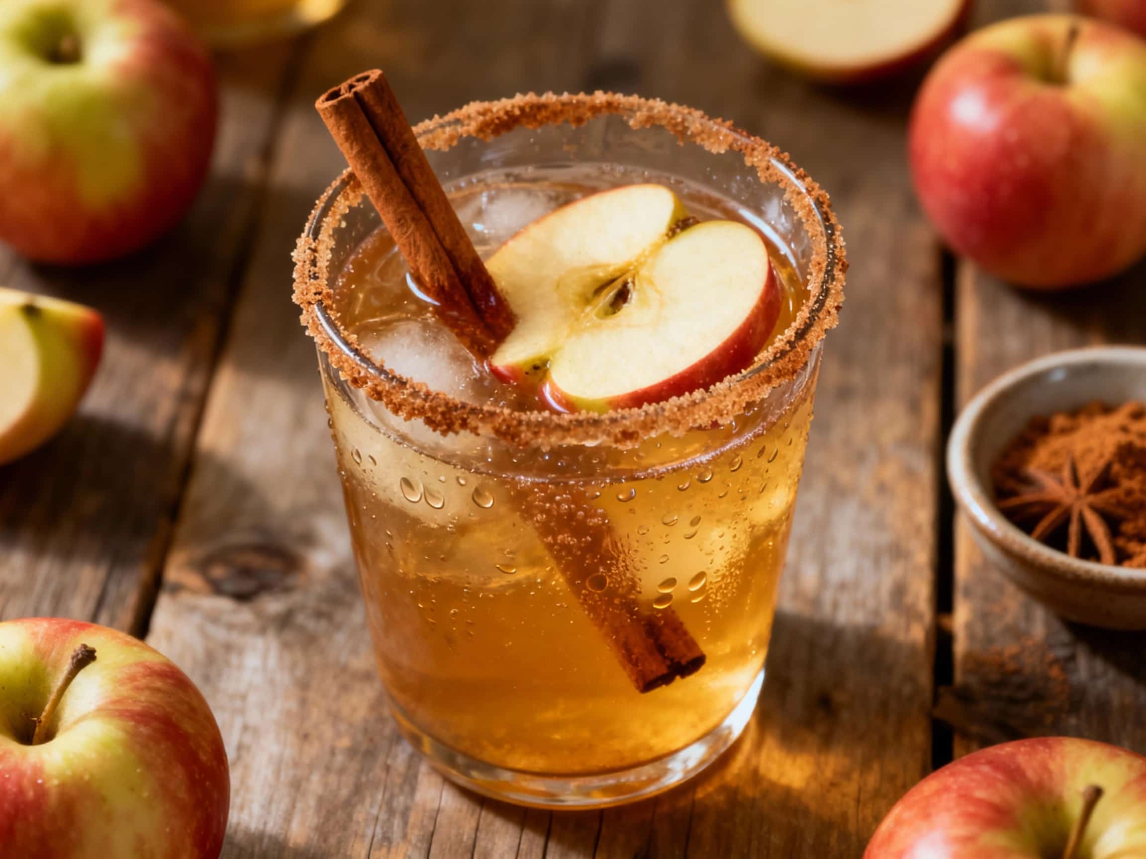 Spiced Apple Cider Spritzer