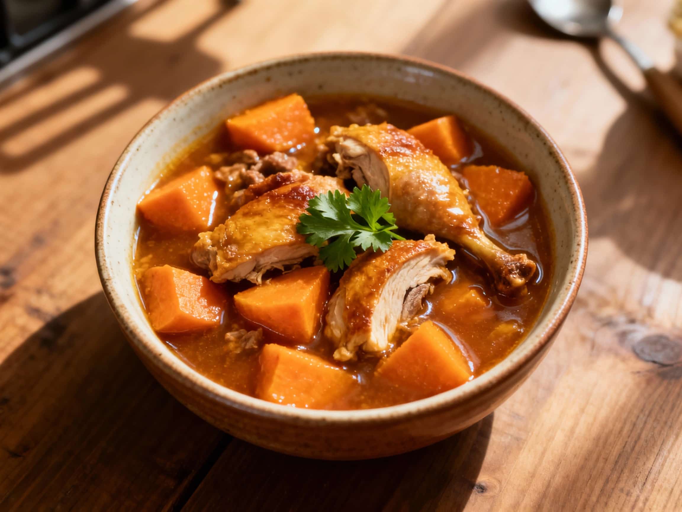 Duck and Sweet Potato Stew for Cats
