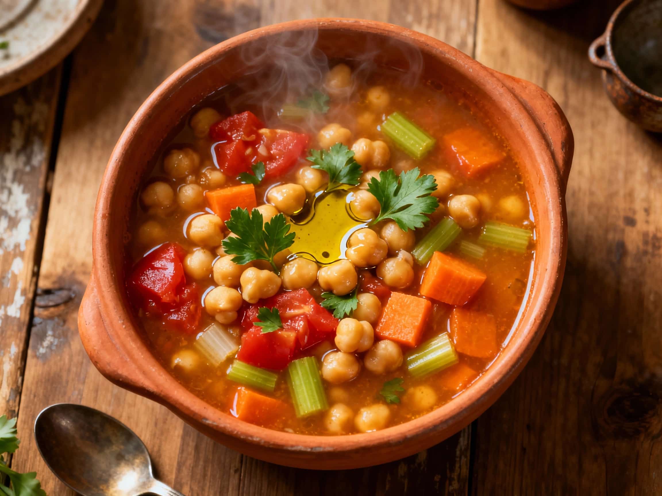 Mediterranean Chickpea and Vegetable Soup