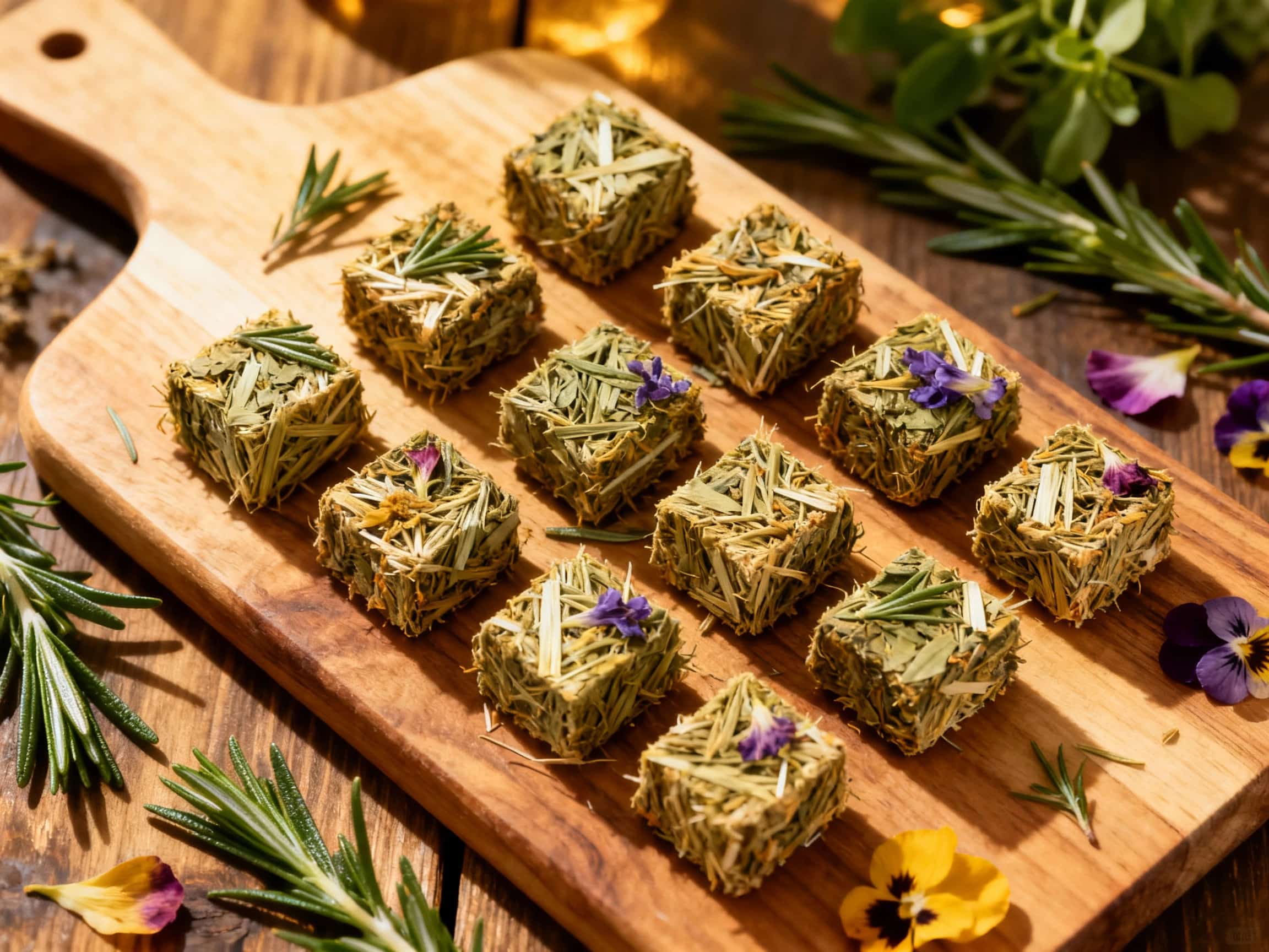 Premium Herb and Flower Infused Hay Cubes