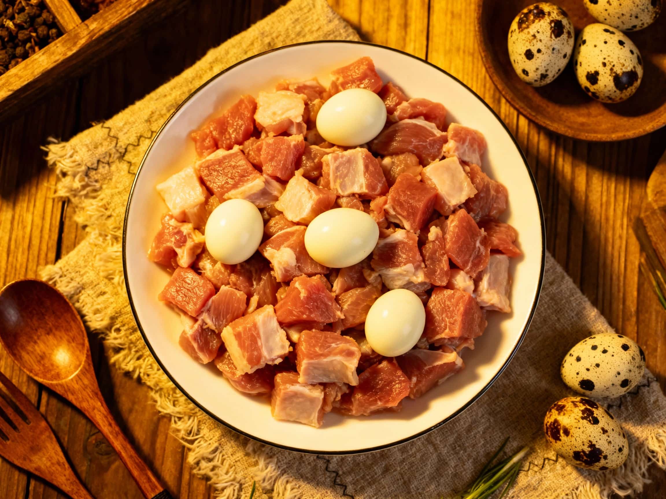 Duck and Quail Egg Raw Cat Food