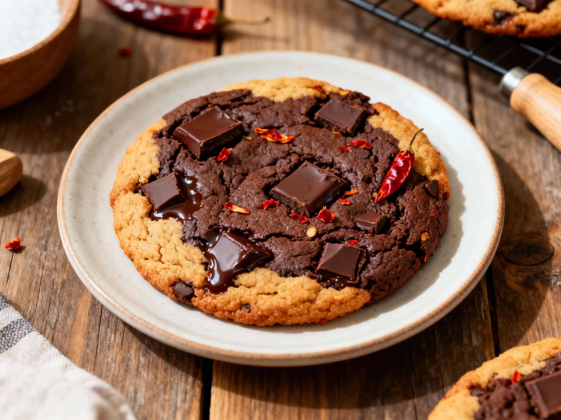 Dark Chocolate Chili Cookies