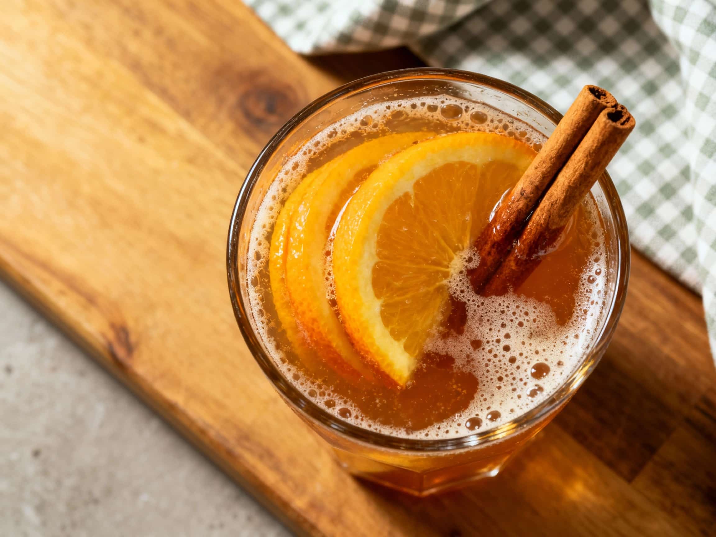 Spiced Apple Cider Punch with Orange and Cinnamon
