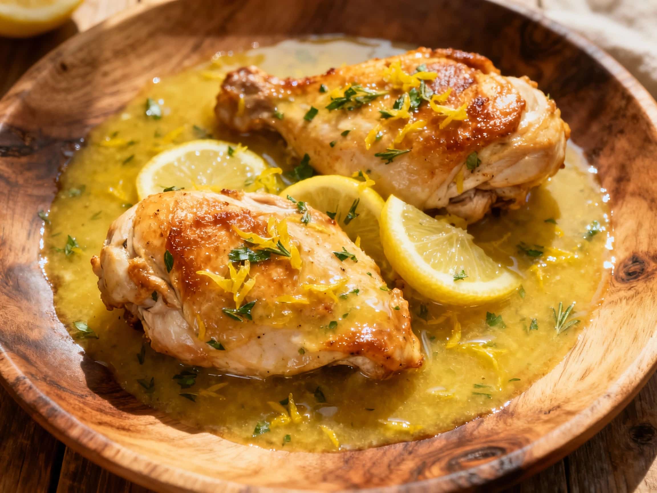 Bright Lemon Herb Pan Sauce for Chicken