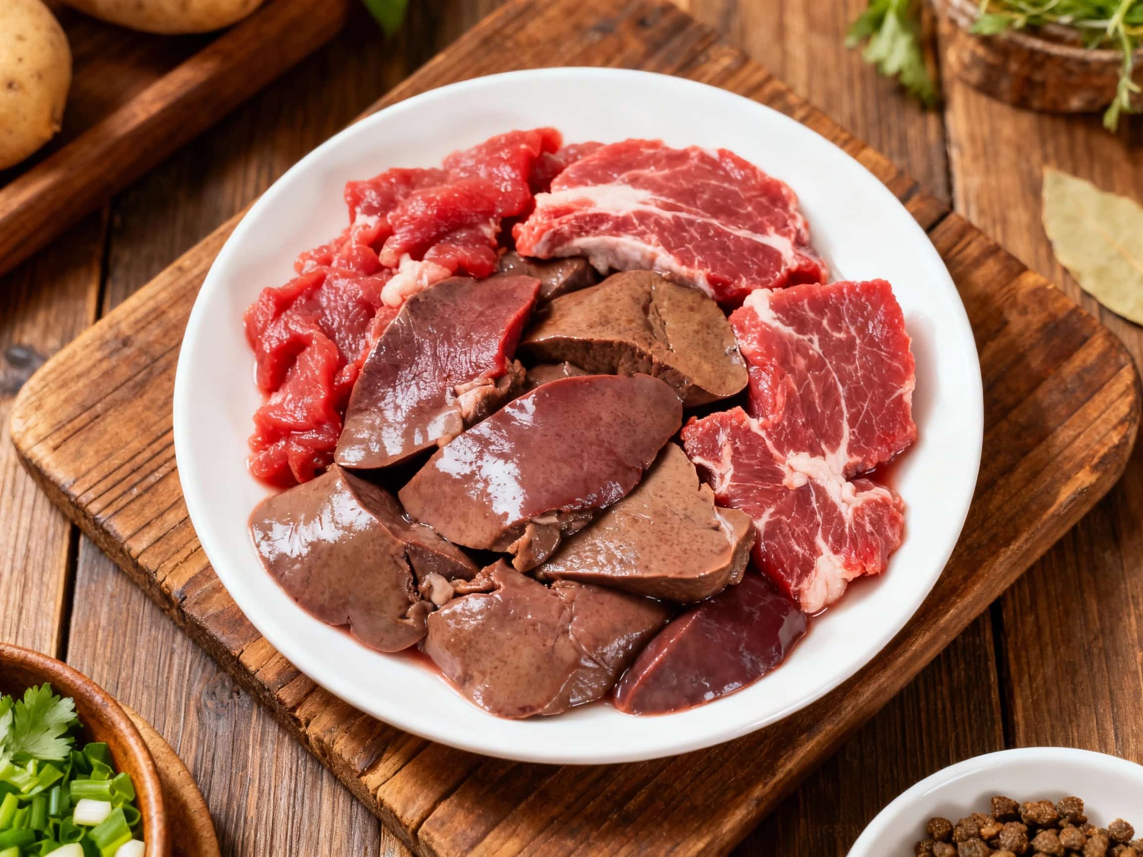 Lamb and Beef Liver Raw Cat Food