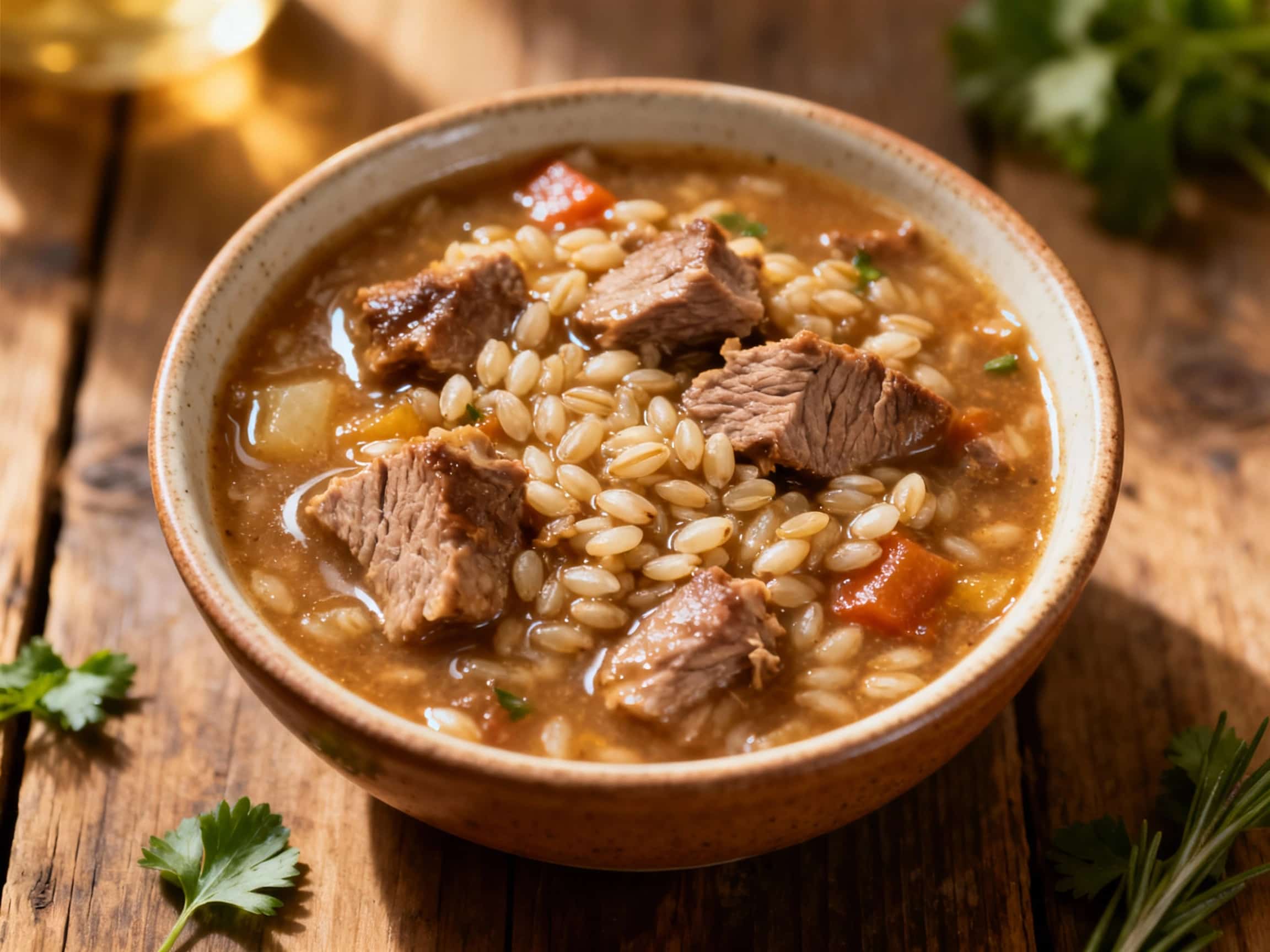 Lamb and Barley Stew for Cats