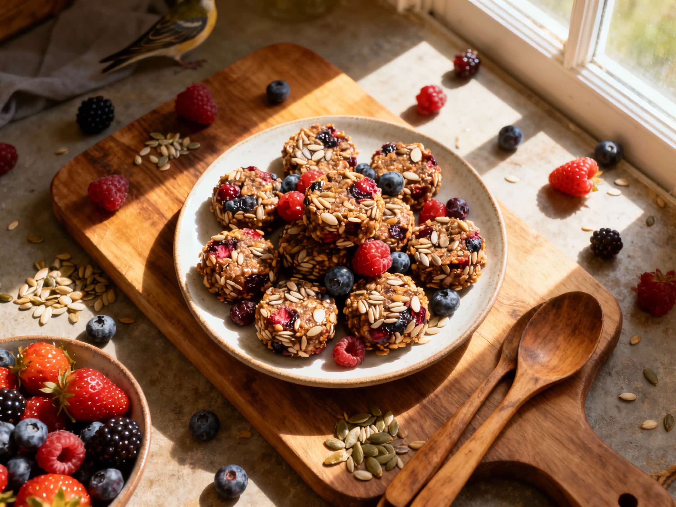 Berry and Seed Power Bites for Birds