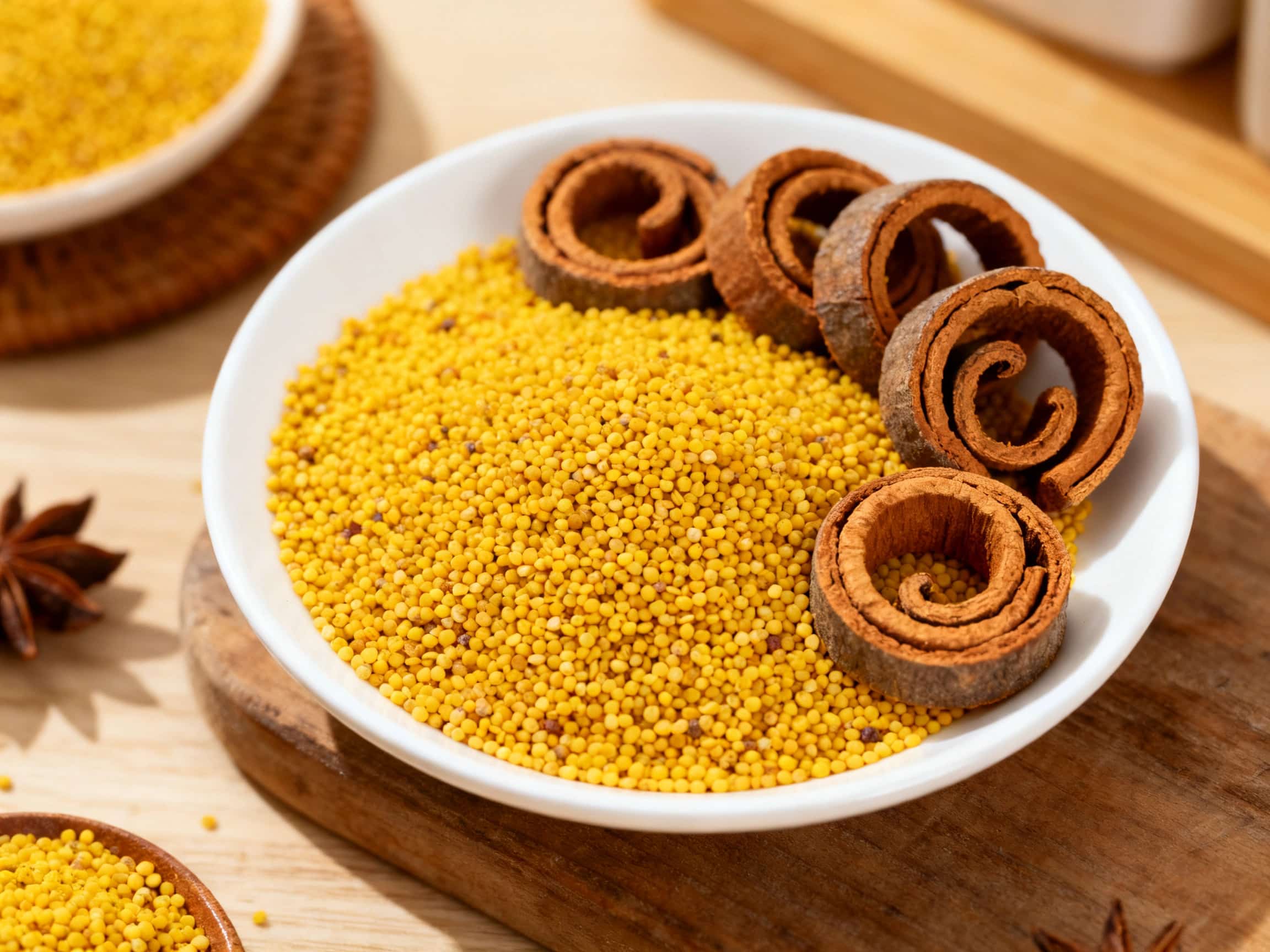Turmeric Seed and Cinnamon Rings for Birds