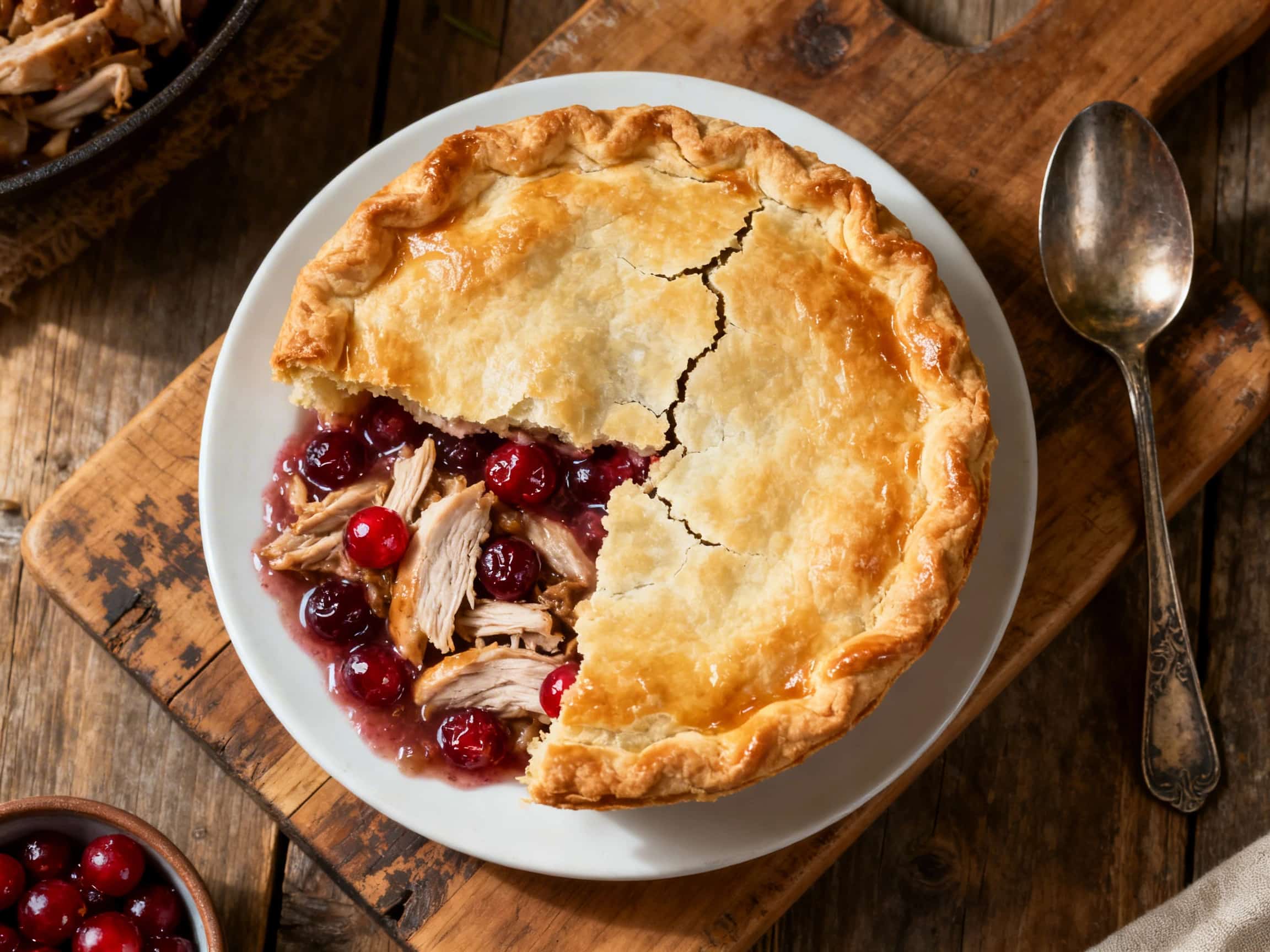 Classic Turkey and Cranberry Pot Pie