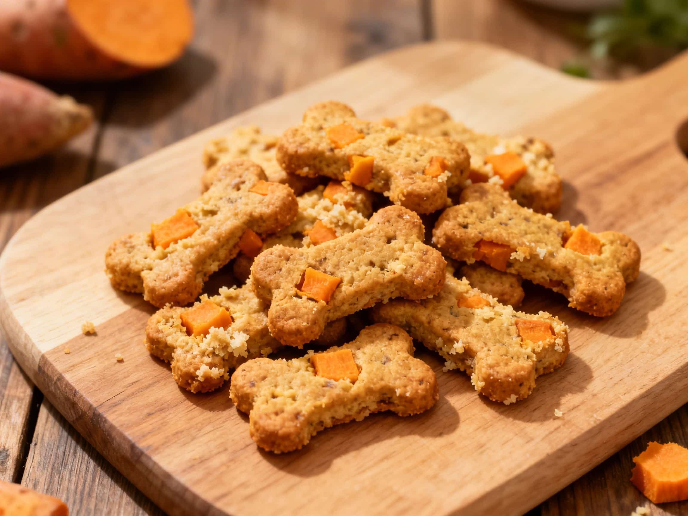 Duck and Sweet Potato Cat Biscuits