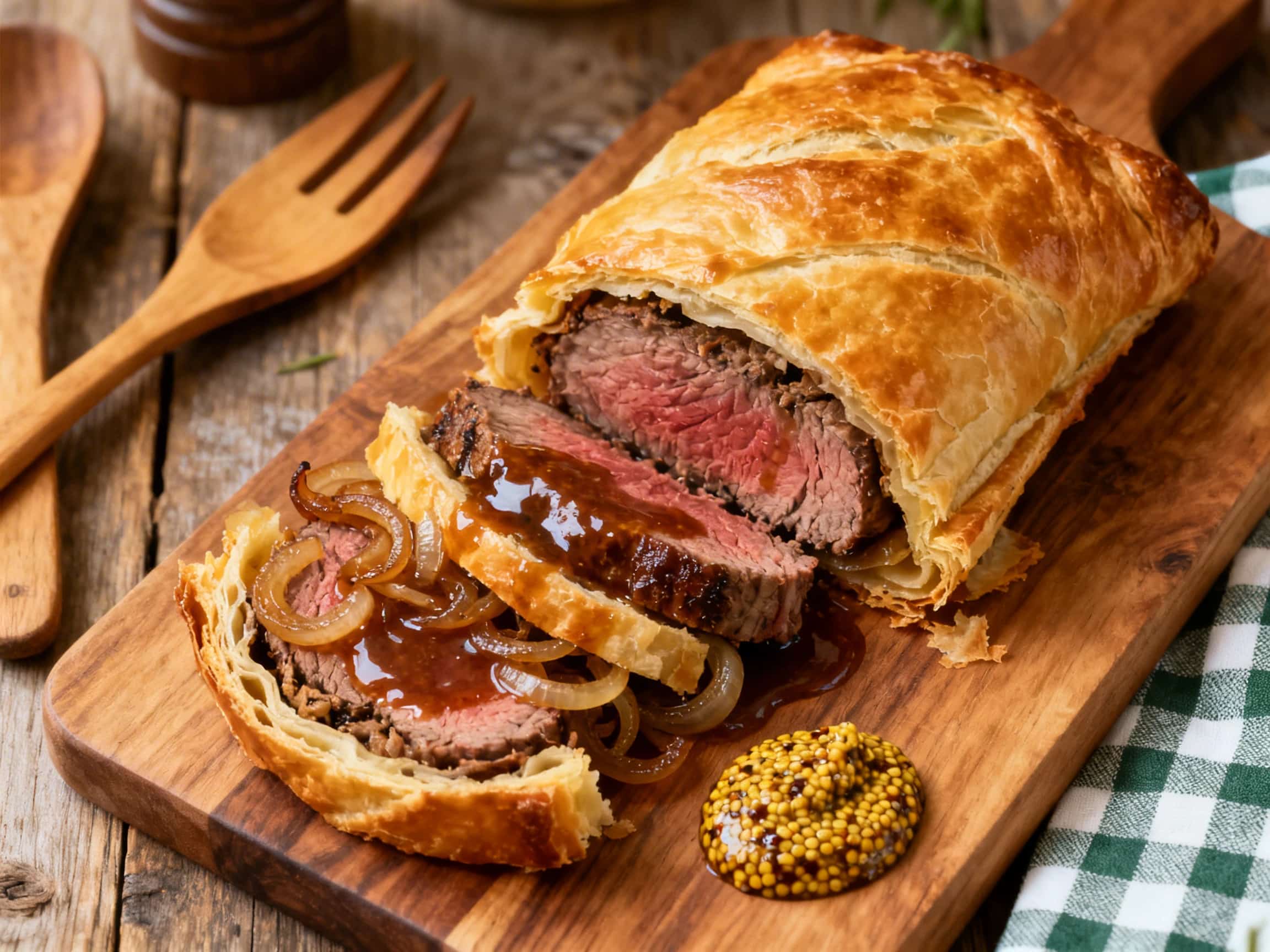 Deconstructed Beef Wellington Tart