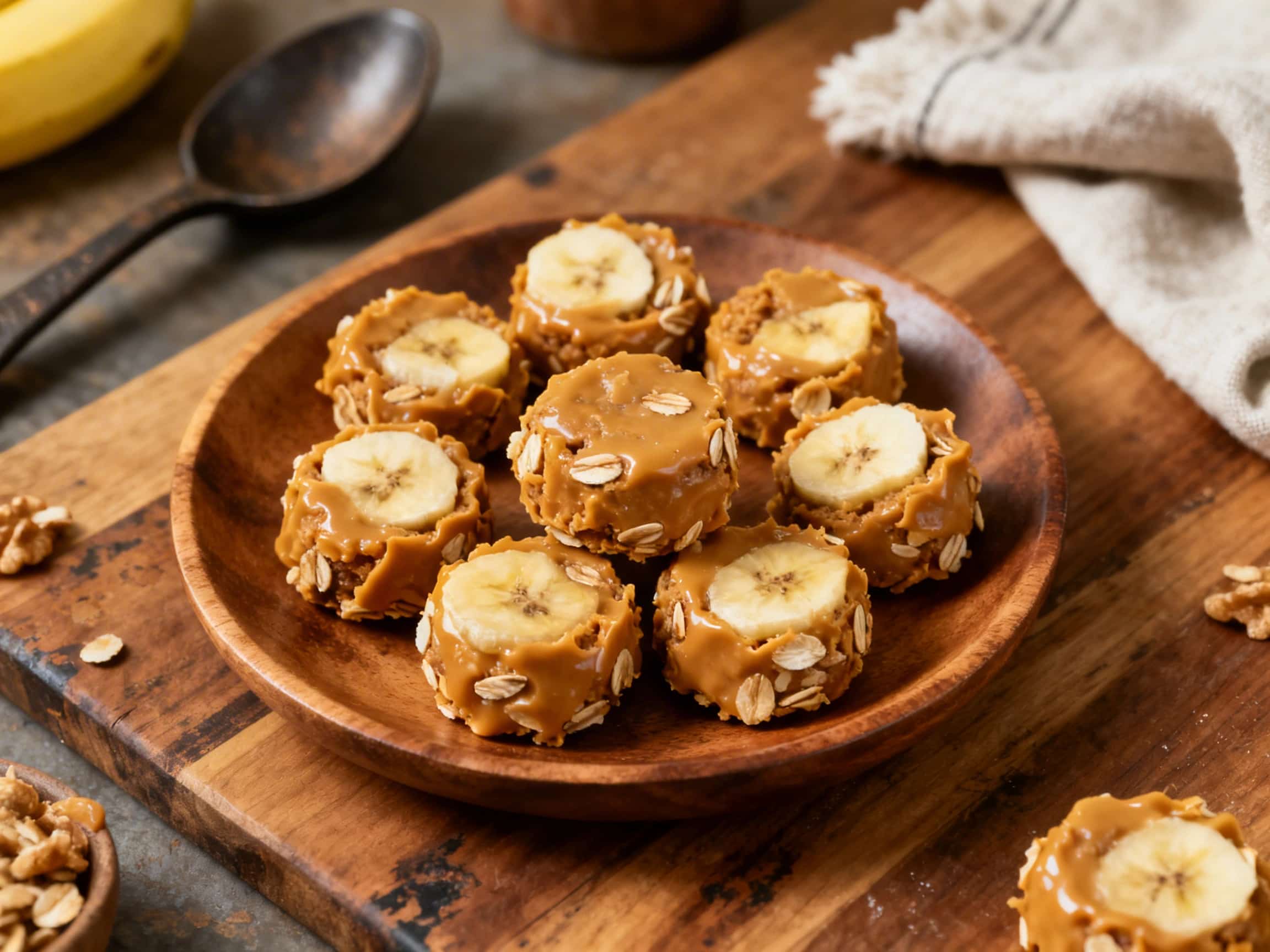 Peanut Butter Banana Oat Pup Bites